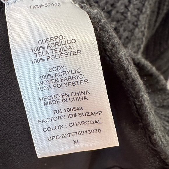 Thakoon chunky knit gray Sweater size XLarge - Picture 7 of 7